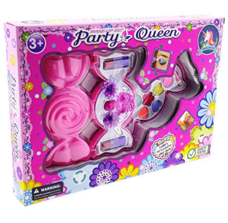 Eğitici Oyuncak Şeker Kutulu Makyaj Seti Kız Erkek Çocuk Eğitici