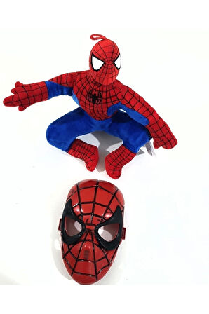 Eğitici Öğretici Çocuk Oyuncaklar - Kaliteli Ithal Kumaş Peluş Örümcek Adam VE Maskesi