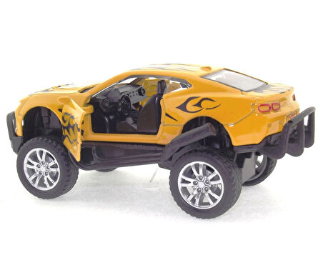 Öğretici Oyuncak Die Cast Çek Bırak Sarı Arazi Aracı Kız Erkek Çocuk Eğitici