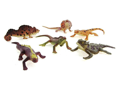 Eğitici Oyuncak Model Sürüngen Hayvanlar Kız Erkek Çocuk Eğitici