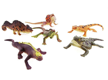 Eğitici Oyuncak Model Sürüngen Hayvanlar Kız Erkek Çocuk Eğitici