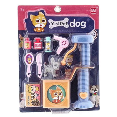 Eğitici Oyuncak Evcil Hayvan Bakım ve Oyun Seti Köpekli Kız Erkek Çocuk Eğiticil