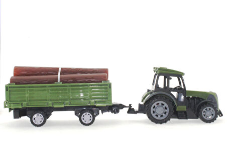 Eğitici Oyuncak Uzaktan Kumandalı Kalas Tşıyan Romörklü Traktör Kız Erkek Çocuk Eğitici Eğitici