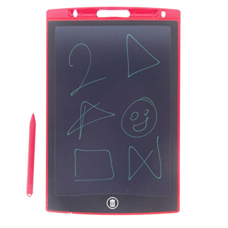 Eğlenceli Oyuncak 10 Inch LCD Kırmızı Yazı Tahtası Kız Erkek Çocuk Eğitici
