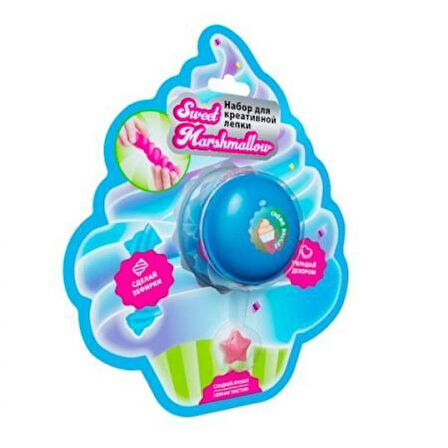 Eğlenceli Oyuncak Macaron Kutuda Marshmallow Cupcake Slime Kız Erkek Çocuk Eğitici