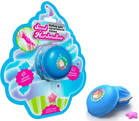 Eğlenceli Oyuncak Macaron Kutuda Marshmallow Cupcake Slime Kız Erkek Çocuk Eğitici