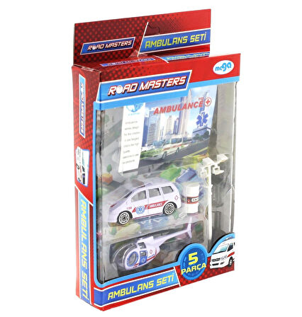 Eğitici Oyuncak Helikopterli Ambulans Seti JP9102 Kız Erkek Çocuk Eğitici