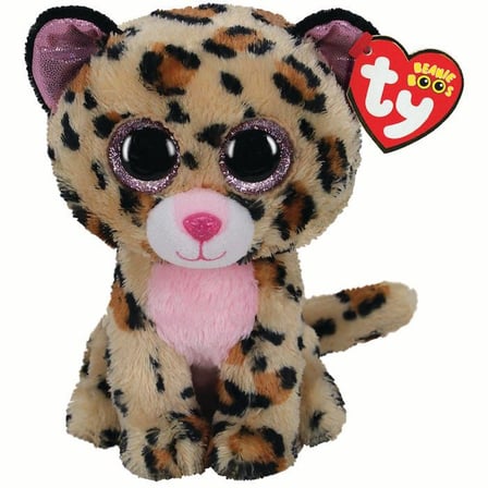 Öğretici Oyuncak TY Beanie Boos Kahverengi Benekli Peluş Leopar Livvie 22cm Kız Erkek Çocuk Eğiticil