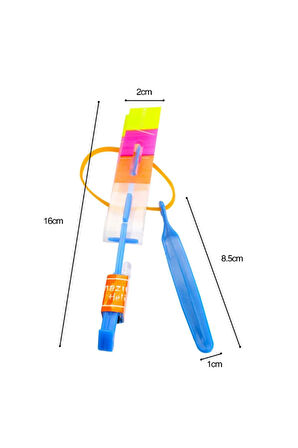 Eğitici Öğretici Çocuk Oyuncaklar Işıklı Sapan Roket Helikopter Işıklı Uçan Oyuncak Parti Hediyesi 1