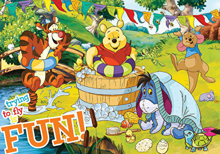 Öğretici Oyuncak KS Puzzle 100 Parça Winnie The Pooh Kız Erkek Çocuk Eğitici