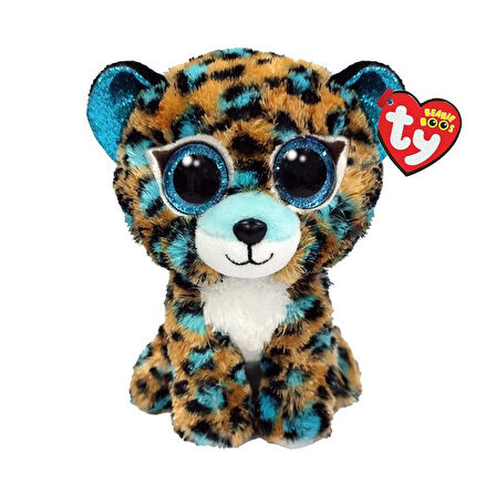 Kız Erkek Çocuk Oyuncak Ty Beanie Boos Turkuaz Benekli Leopar Peluş Cobalt 15cm Kız Erkek Çocuk Eğitici
