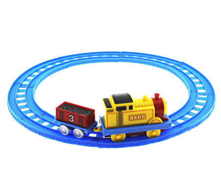 Eğitici Oyuncak Pilli Mini Tren Seti Kız Erkek Çocuk Eğitici