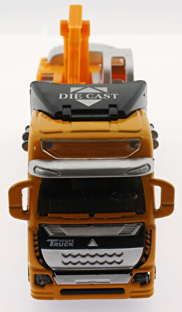 Kız Erkek Çocuk Oyuncak Die Cast Çek Bırak Sarı Kepçe Kız Erkek Çocuk Eğitici