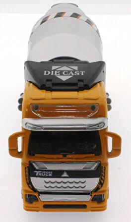 Eğitici Oyuncak Die Cast Çek Bırak Sarı Mikser Kız Erkek Çocuk Eğitici