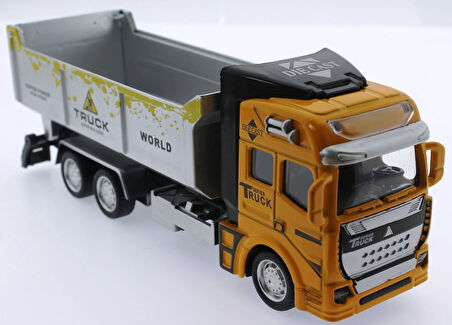 Öğretici Oyuncak Die Cast Çek Bırak Sarı Kamyon Kız Erkek Çocuk Eğitici