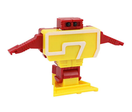 Kız Erkek Çocuk Oyuncak Robota Dönüşen Rakam- Yedi Kız Erkek Çocuk Eğitici