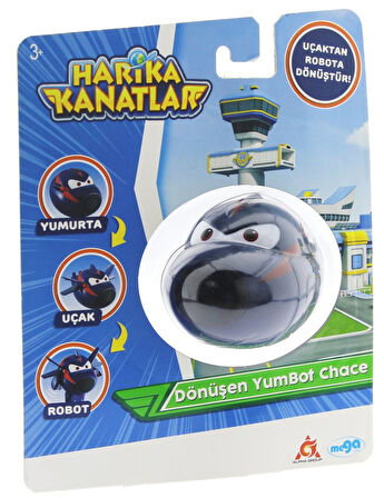 Eğitici Oyuncak Harika Kanatlar Dönüşen Tekli Figür YumBot Ajan Chace Kız Erkek Çocuk Eğitici Eğ