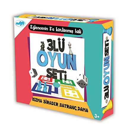 Öğretici Oyuncak Üçlü Oyun Seti Kız Erkek Çocuk Eğitici