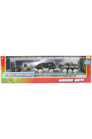 Kız Çocuk Oyuncak Erkek Çocuk Oyuncak Tır ve Panzerli Metal Askeri Araç Seti Eğitici Oyuncaklar