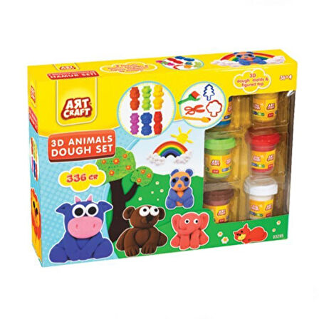 Kız Erkek Çocuk Oyuncak Dede Art Craft Üç Boyutlu Hayvanlar Hamur Set Kız Erkek Çocuk Eğitici Eğitici Oy