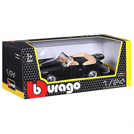 Kız Erkek Çocuk Oyuncak Bburago 1:24 Porsche 356B Cabriolet 1961 Model Araba Kız Erkek Çocuk Eğitici Eği