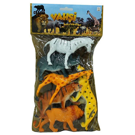 Eğlenceli Oyuncak Sunman Vahşi Hayvanlar Seti Kız Erkek Çocuk Eğitici