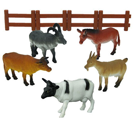 Kız Erkek Çocuk Oyuncak Sunman Çiftlik Hayvanları Poşetli Kız Erkek Çocuk Eğitici