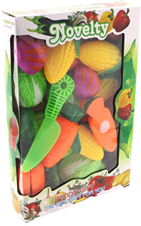 Eğitici Oyuncak Kutuda Kesilebilir Sebzeler Kız Erkek Çocuk Eğitici