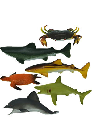 Kız Çocuk Oyuncak Erkek Çocuk Oyuncak Okyanus Hayvanları Poşetli S00000709 Eğitici Oyuncaklar