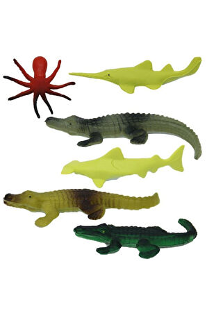 Kız Çocuk Oyuncak Erkek Çocuk Oyuncak Okyanus Hayvanları Poşetli S00000709 Eğitici Oyuncaklar