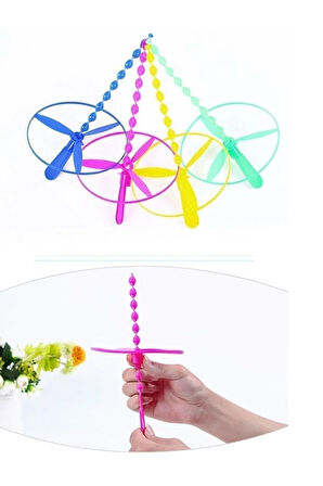 Eğitici Öğretici Çocuk Oyuncaklar Itmeli Pervane Değişik Renklerde 12Adet