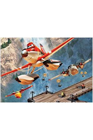 Kız Çocuk Oyuncak Erkek Çocuk Oyuncak 200 Parça Planes Puzzle Eğitici Oyuncaklar