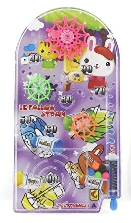 Öğretici Oyuncak Tavşanlı Mini Pinball Kız Erkek Çocuk Eğitici
