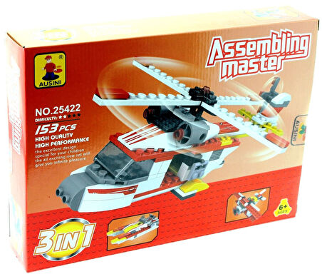 Öğretici Oyuncak Ausini 153 Parça 3'ü 1 arada Yaratıcı Ustalar Kız Erkek Çocuk Eğitici Eğitici Oy