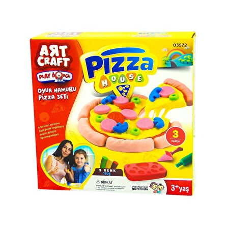Eğitici Oyuncak Dede Oyun Hamuru Pizza Seti Kız Erkek Çocuk Eğitici