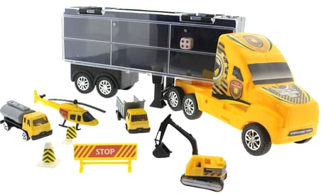 Eğlenceli Oyuncak Taşınabilir Die Cast Metal Araçlı İnşaat Kamyonu Kız Erkek Çocuk Eğitici Eğitici