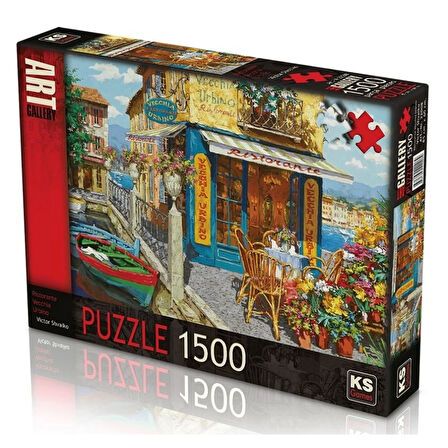 Öğretici Oyuncak KS Ristorante Vecchia Urbino 1500 Parça Puzzle Kız Erkek Çocuk Eğitici Eğitici O