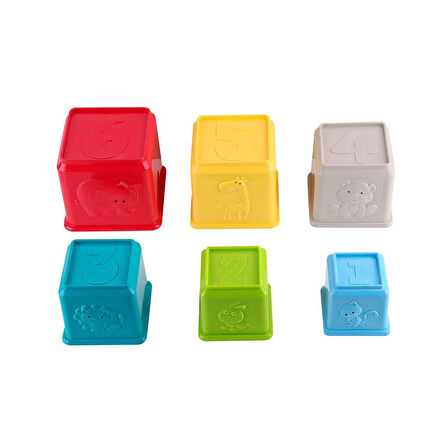 Öğretici Oyuncak LC Eğitici Renkli Kaplar Zoo Kız Erkek Çocuk Eğitici