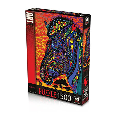 Kız Erkek Çocuk Oyuncak KS The Zebra 1500 Parça Puzzle Kız Erkek Çocuk Eğitici