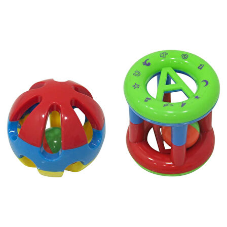 Kız Erkek Çocuk Oyuncak PVC'de İkili Çıngırak Kız Erkek Çocuk Eğitici