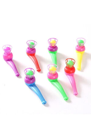 Eğitici Öğretici Çocuk Oyuncaklar Top Üfleme Oyunu Saksafon Oyuncak 5Adet