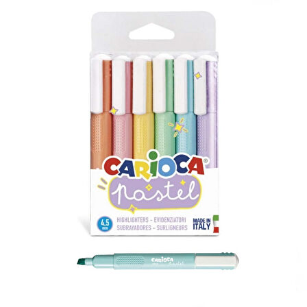 Öğretici Oyuncak Carioca Pastel Marker 6'lı Kız Erkek Çocuk Eğitici