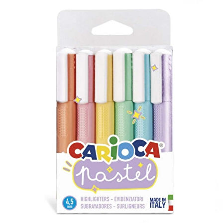 Öğretici Oyuncak Carioca Pastel Marker 6'lı Kız Erkek Çocuk Eğitici