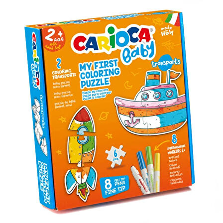 Eğitici Oyuncak Carioca Boyanabilir Taşıtlar Bebek Puzzle Kız Erkek Çocuk Eğitici Eğitici Oyunca
