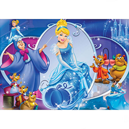 Öğretici Oyuncak KS Cinderella 100 Parça Puzzle Kız Erkek Çocuk Eğitici