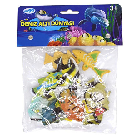 Eğlenceli Oyuncak Poşetli Deniz Hayvanları Seri 1 Kız Erkek Çocuk Eğitici