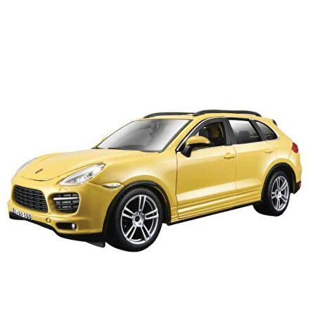 Eğlenceli Oyuncak Bburago 1:24 Porsche Cayenne Turbo Plus Sarı Model Araba Kız Erkek Çocuk Eğitici