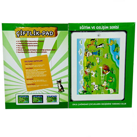 Kız Erkek Çocuk Oyuncak Eğitici Çiftlik Pad Kız Erkek Çocuk Eğitici