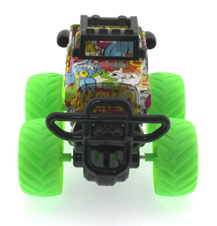 Eğitici Oyuncak Die Cast Off Road Dev Yeşil Teker Araba Kız Erkek Çocuk Eğiticil