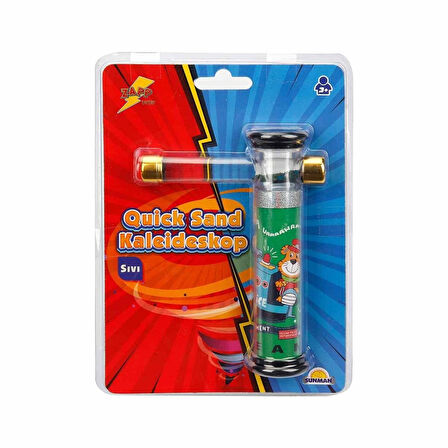 Öğretici Oyuncak Quick Sand Sıvı Kaleideskop 15cm. Kız Erkek Çocuk Eğitici